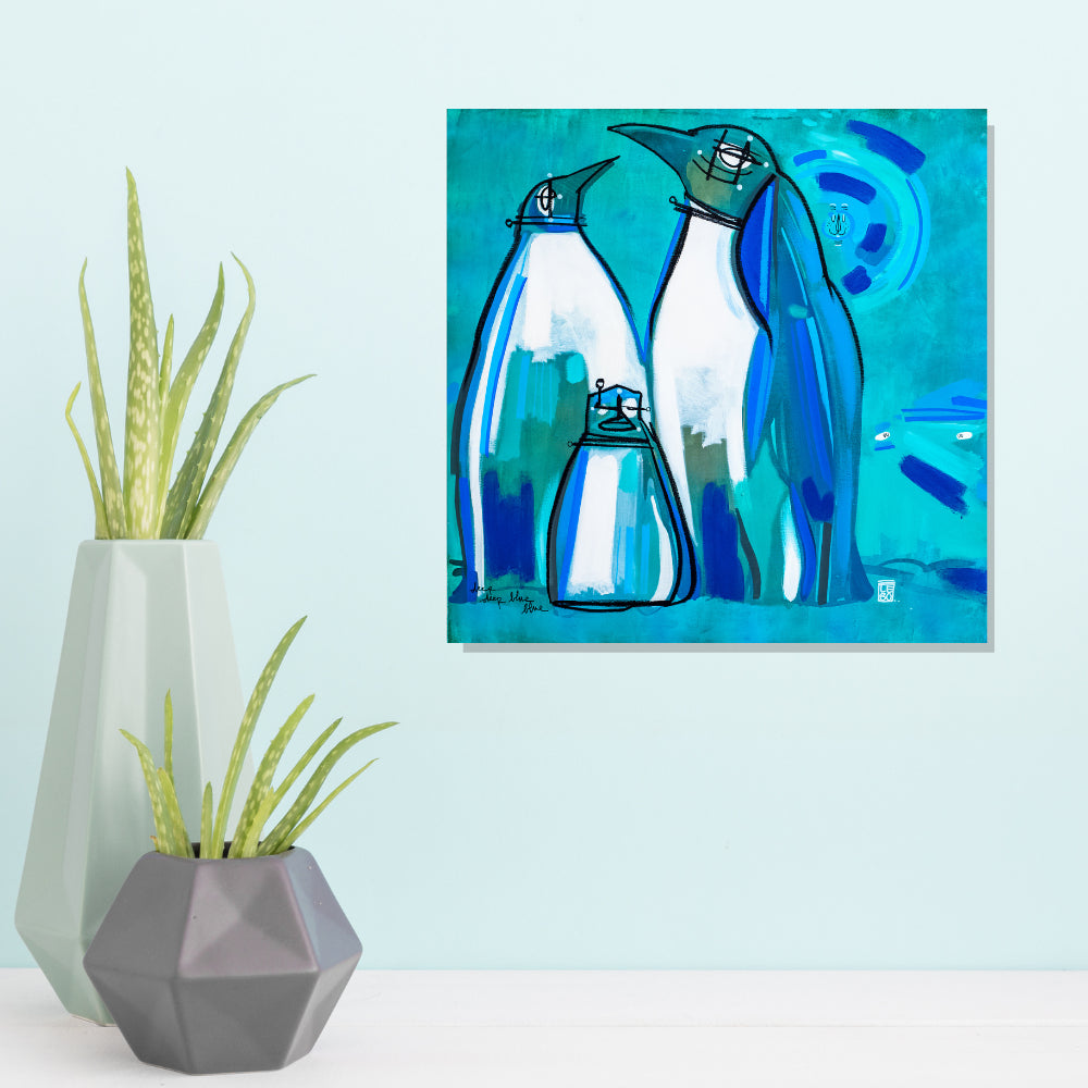 Deep Deep Blue - Lebo Steel Mineral Print